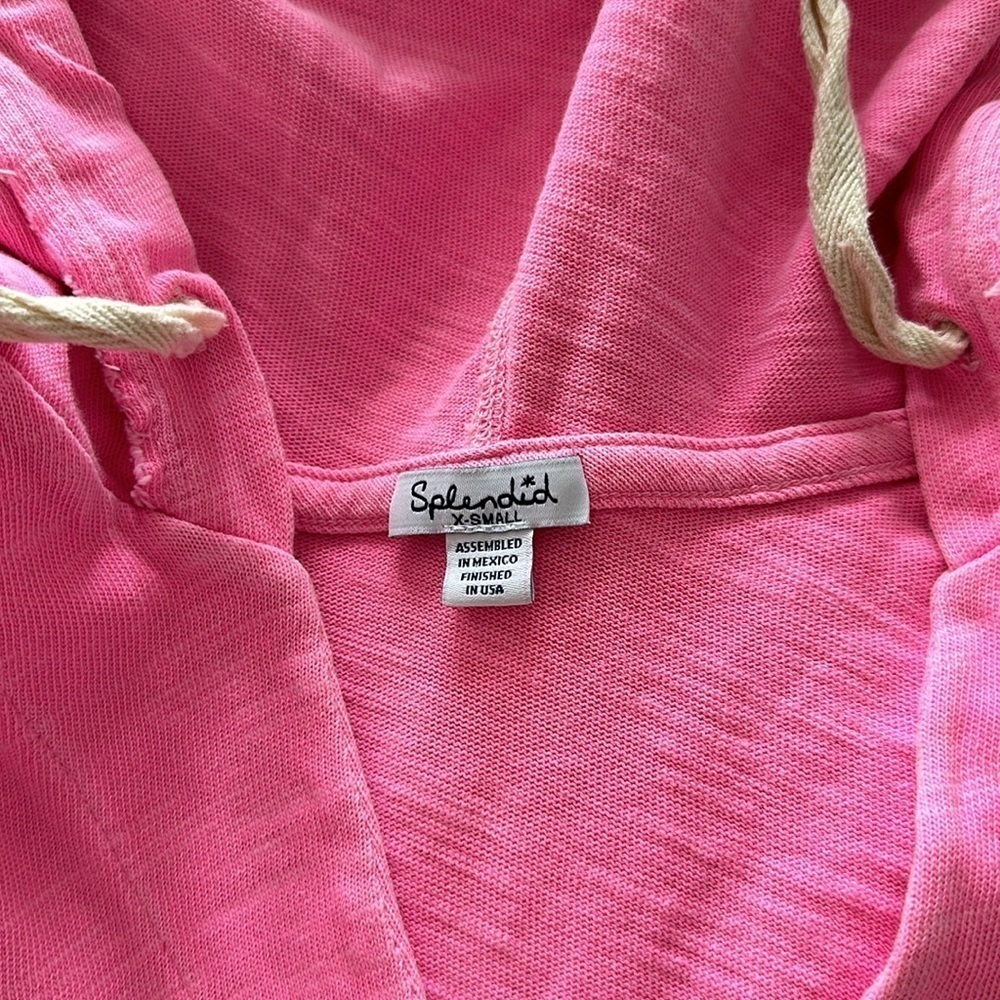 Splendid Pink  XS sleeveless sweatshirt - Picture 2 of 2